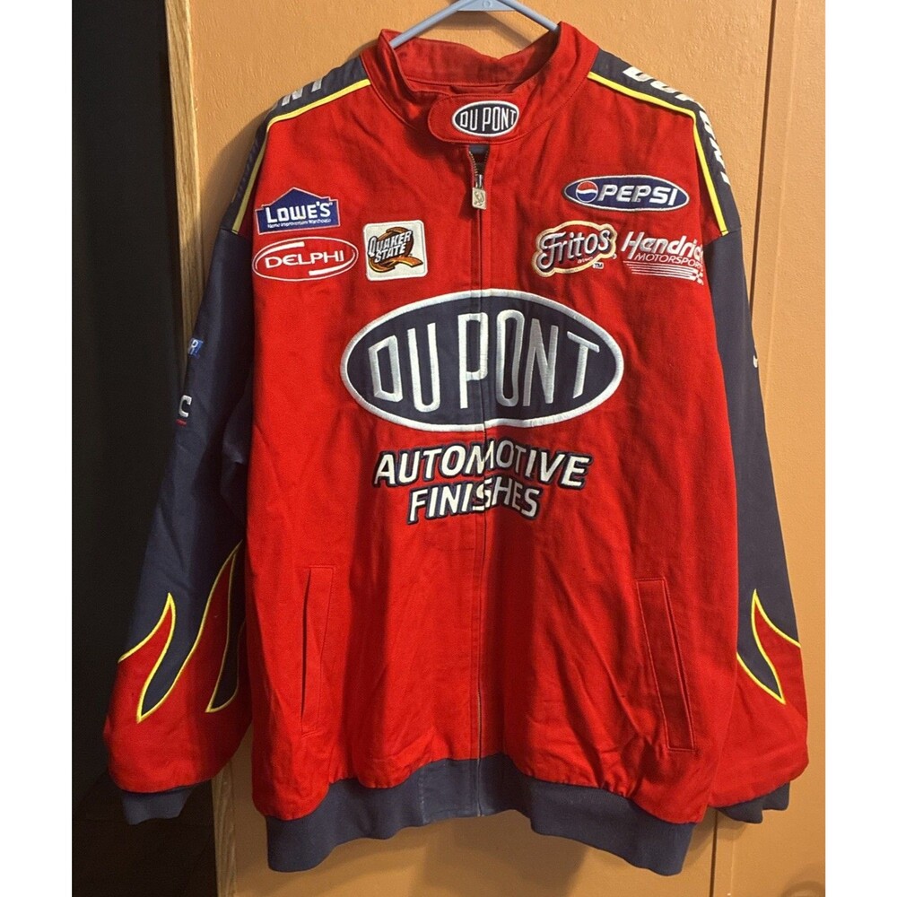 Chase Jeff Gordon Dupont NASCAR Racing Jacket Men Size Xtra Large Xl Coat